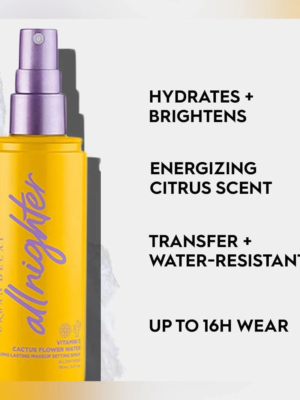 NEW Urban Decay All Nighter Vitamin C Hydrating Makeup Setting Spray